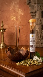 PANCHAGAVYA HERBAL CARDAMOM INFUSED DHOOP STICKS(24 STICKS)