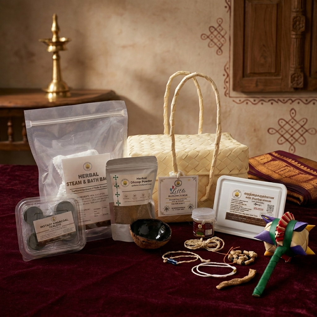 Little Blessing Box – For Mom & NEW BORN KIT (11-in-1 Traditional Care Box)