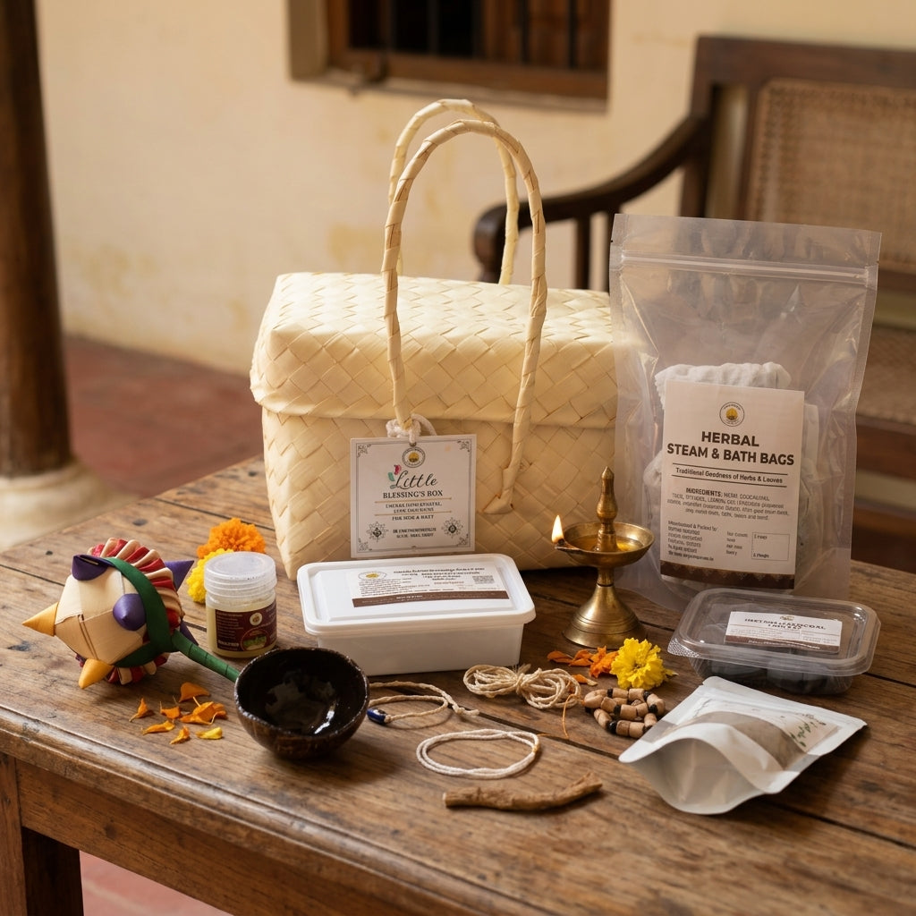 Little Blessing Box – For Mom & NEW BORN KIT (11-in-1 Traditional Care Box)