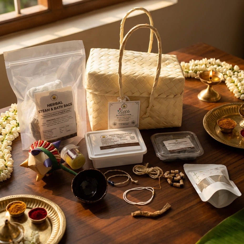 Little Blessing Box – For Mom & NEW BORN KIT (11-in-1 Traditional Care Box)