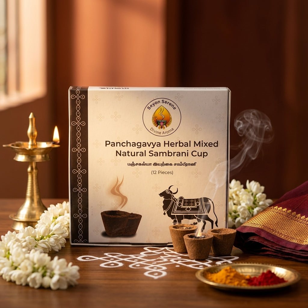 Panchakaviyam Dhoop Cups(12 in 1 Box)