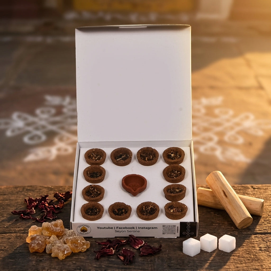 Panchakaviyam Dhoop Cups(12 in 1 Box)