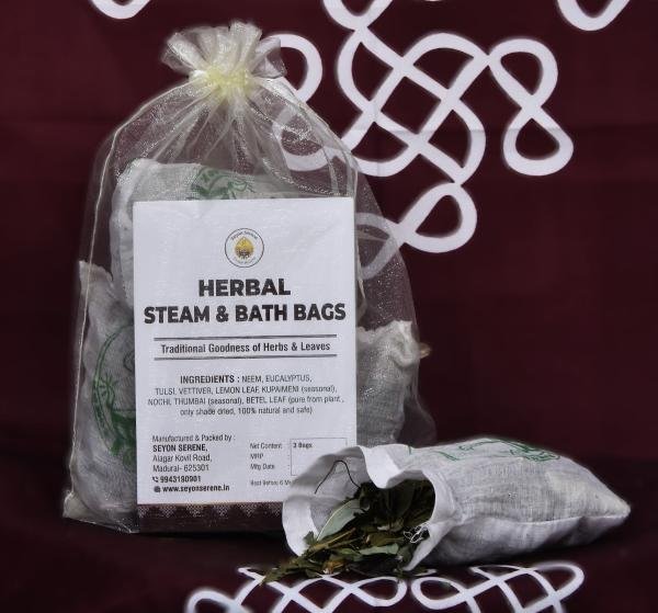 HERBAL STEAM & BATH BAGS(3 bags in a pack)